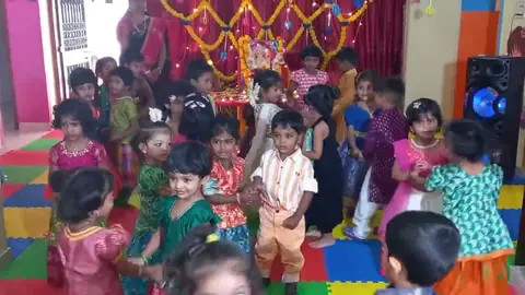 Festival celebration in the school hall